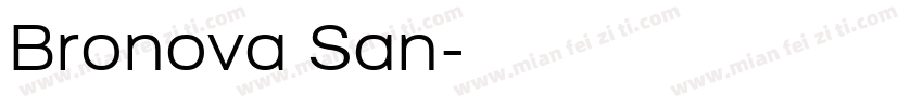 Bronova San字体转换